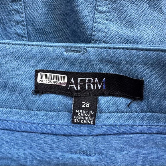 AFRM Bianca Maxi Skirt High Slit Cut Out Mini Long Blue Revolve - Picture 7 of 11